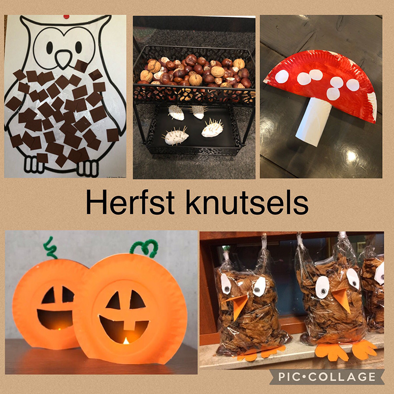 Herfstknutsels van kinderopvang Villa Plezier