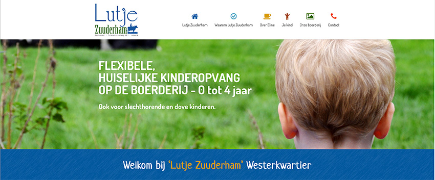 website maken kinderopvang gastouders Spectra Studio Works