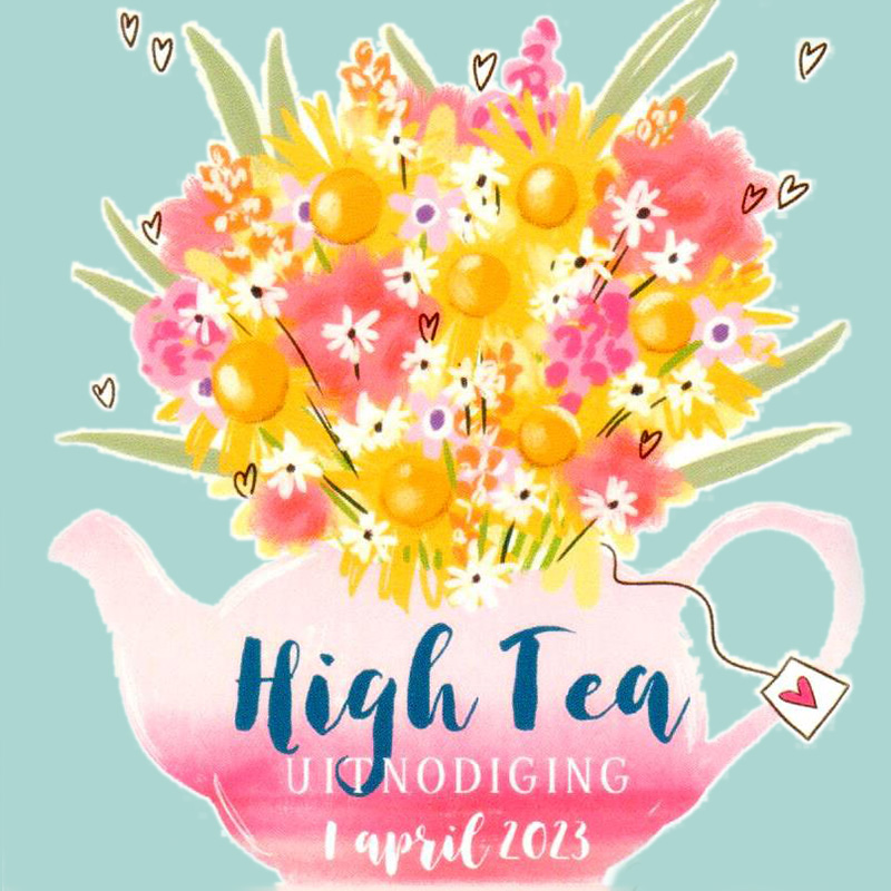 high tea uitnodiging jubileum inzicht
