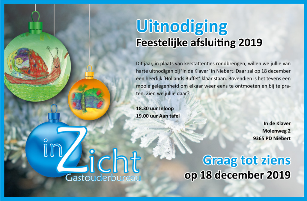 Feestelijk kerstbuffet gastouders inZicht